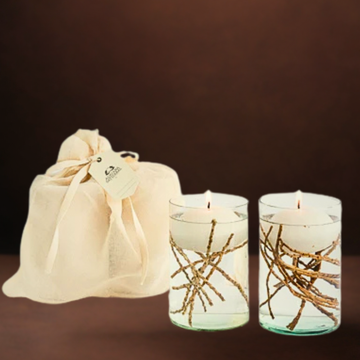 Kit Cilindros Velas Flotantes 15 cm