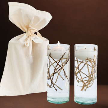 Kit Cilindros Velas Flotantes 20 cm